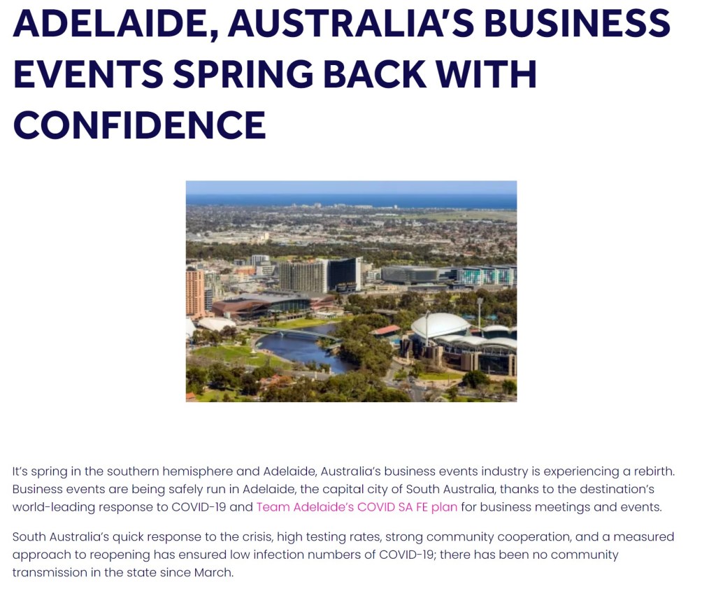 Copywriting magazine article example